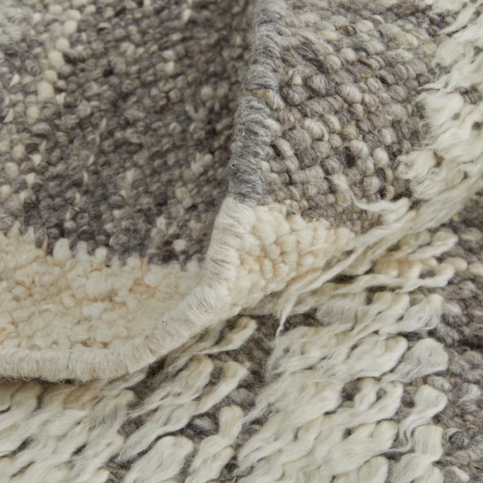 Feizy Ashby Casual Stripes, Ivory/Gray, 3'-6" x 5'-6" Accent Rug