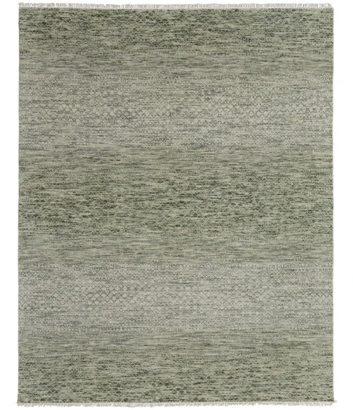 Feizy Branson Casual Solid, Green/Ivory, 2' x 3' Accent Rug