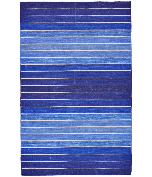 Feizy Santino Casual Stripes, Blue, 8' x 11' Area Rug
