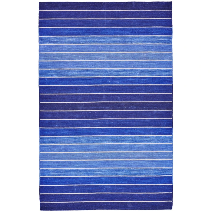 Feizy Santino Casual Stripes, Blue, 8' x 11' Area Rug