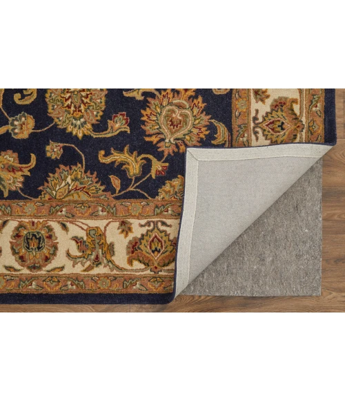 Feizy Wagner Classic Oriental, Blue/Tan/Gold, 5' x 8' Area Rug