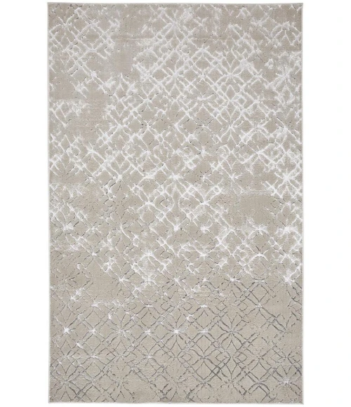 Feizy Micah Industrial Distressed, Silver/Gray/White, 12' x 15' Area Rug