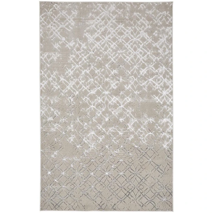 Feizy Micah Industrial Distressed, Silver/Gray/White, 3'-11" x 6' Accent Rug
