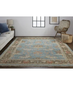 Feizy Beall 6710F BLUE/BROWN Area Rug 9 ft. 6 in. X 13 ft. 6 in. Rectangle