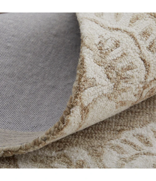 Feizy Belfort Classic Medallion, Tan/Ivory, 10' x 14' Area Rug