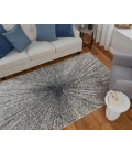 Feizy Micah Mid-Century Modern Abstract, Ivory/Gray/Blue, 1'-8" x 2'-10" Accent Rug