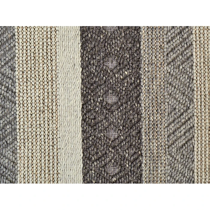 Feizy Berkeley Casual Stripes, Gray/Taupe/Tan, 9'-6" x 13'-6" Area Rug