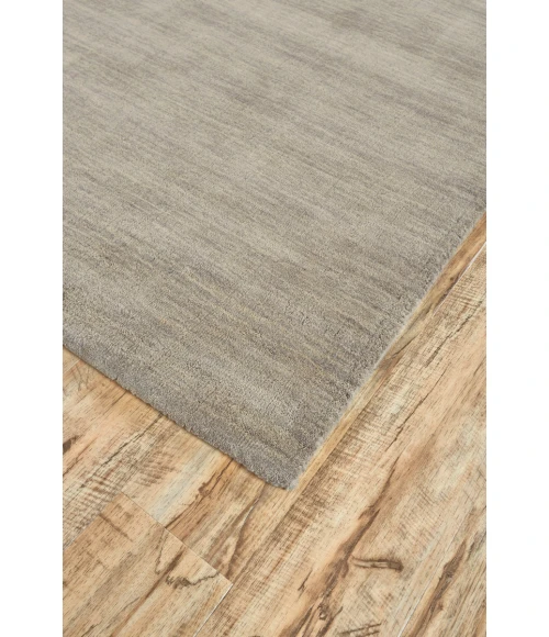 Feizy Luna Casual Solid, Gray/Ivory, 9'-6" x 13'-6" Area Rug