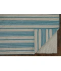 Feizy Duprine Casual Stripes, Ivory/Blue, 8' x 11' Area Rug