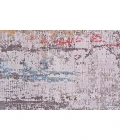 Feizy Cadiz Industrial Abstract, Gray/Red/Blue, 9'-9" x 13'-2" Area Rug