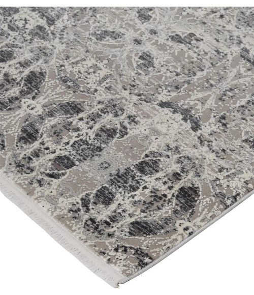 Feizy Cadiz Industrial Oriental, Gray/Taupe/Ivory, 11'-6" x 14'-6" Area Rug