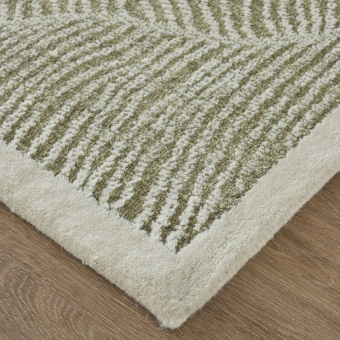 Feizy Winston Green/Ivory WNS8B02F 5ft. x 8ft. Rect. Rug