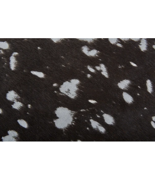 Feizy Ellyse Cabin & Lodge Animal Print, Silver/Brown, Large Shaped Rug