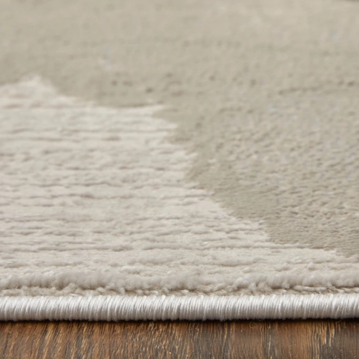 Feizy Waldor Casual Watercolor, Gold/Ivory/Gray, 6'-7" x 9'-6" Area Rug