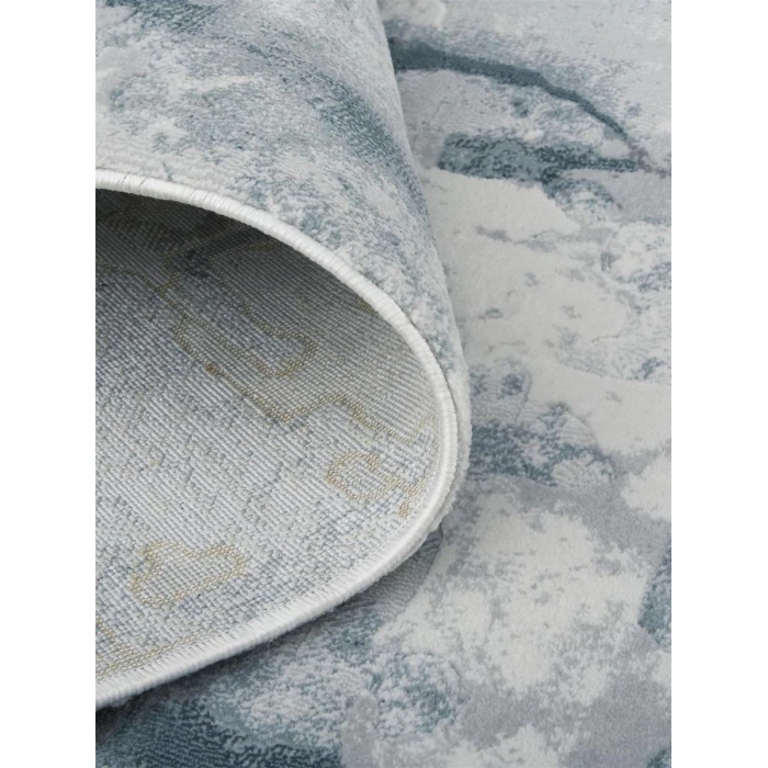 Feizy Atwell Contemporary Marble Accent Rug, Teal Blue/Gray, 2ft x 3ft