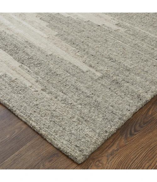 Feizy Navaro Casual Gradient & Ombre, Ivory/Tan, 9' x 9' Round Rug