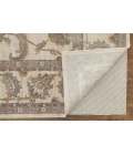 Feizy Celene Classic Bordered, Tan/Ivory/Brown, 7'-9" x 7'-9" Round Rug