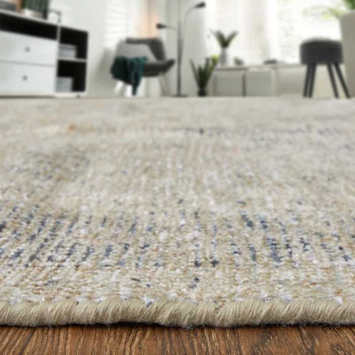 Feizy Caldwell Bohemian & Eclectic Medallion, Tan/Gray/Gold, 9' x 12' Area Rug
