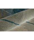 Feizy Anya Industrial Abstract, Blue/Gray/Ivory, 12' x 15' Area Rug