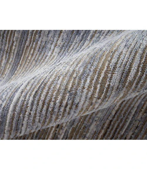 Feizy Laina Rustic Distressed, Taupe/Silver/Tan, 3' x 10' Runner