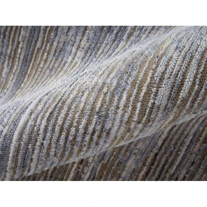 Feizy Laina Rustic Distressed, Taupe/Silver/Tan, 3' x 8' Runner