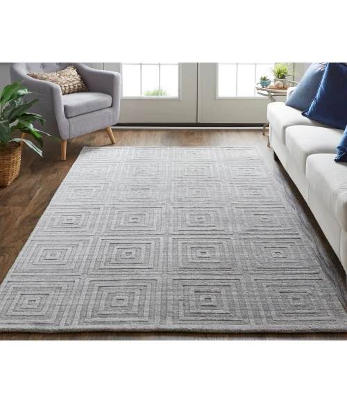 Feizy Redford Minimal Viscose Rug, Beige/Gray, 5' x 8' Area Rug