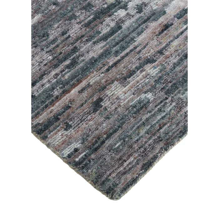 Feizy Conroe Luxe Abstract Hand-Knot Rug, Lilac/Blue/Gray, 11ft-6in x 15ft Area Rug