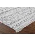 Feizy Alden Contemporary Bohemian Shag Rug, Ivory/Light Gray, 10ft x 14ft Area Rug