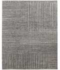 Feizy Alford Minimalist Eyelash Wool Rug, Silver Gray/Ivory, 11ft-6in x 15ft Area Rug
