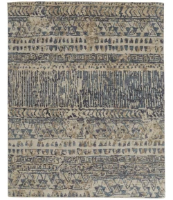 Feizy Palomar 6591F BLUE/BEIGE Area Rug 7 ft. 9 in. X 9 ft. 9 in. Rectangle