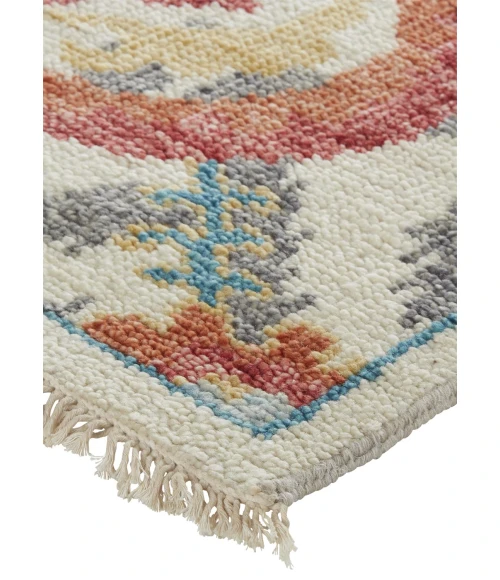 Feizy Beall Luxe Ornamental Ikat Wool Rug, , Red Orange, 9ft-6in x 13ft-6in Area Rug