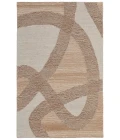 Feizy Pollock Bohemian & Eclectic Abstract, Brown/Tan/Ivory, 2' x 3' Accent Rug