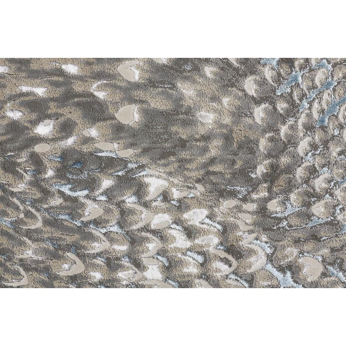 Feizy Azure Industrial Abstract, Blue/Silver/Gray, 13' x 20' Area Rug