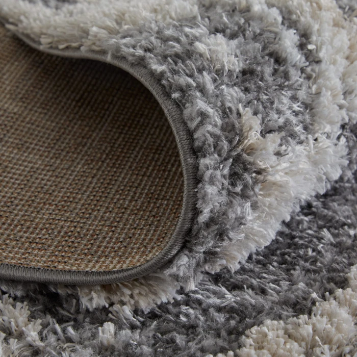 Feizy Mynka Casual Abstract, Gray/Ivory, 7'-11" x 10' Area Rug