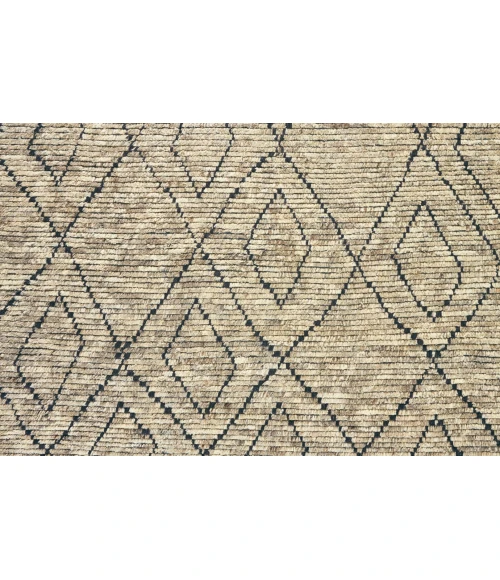 Feizy Twain Tan/Blue/Black 6766785F 8ft.6in. x 11ft.6in. Rect. Rug