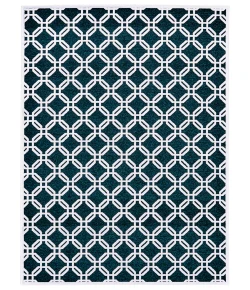 Feizy Saphir Mira TEAL/WHITE 6803501F 9 ft. 8 in. X 12 ft. 7 in. Rectangle Rug