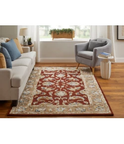 Feizy Prescott RUST/BEIGE PCT8937F 8 ft. X 10 ft. Rectangle Rug