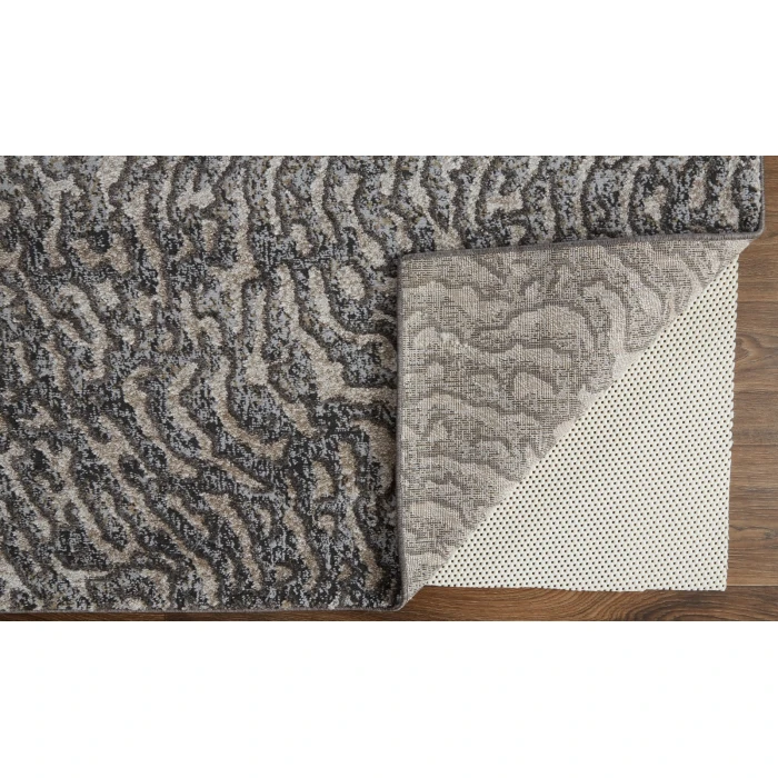 Feizy Vancouver Contemporary Abstract Rug, Beige/Charcoal Gray, 2'-10" X 7'-10" Area Rug