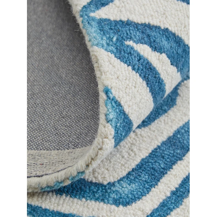 Feizy Lorrain Bohemian & Eclectic Abstract, Blue/Ivory, 8' x 11' Area Rug