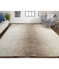 Feizy Grier Industrial Gradient & Ombre, Brown/Taupe/Ivory, 8' x 10' Area Rug