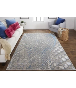 Feizy Azure 3403F BLUE/SILVER Area Rug 12 ft. X 18 ft. Rectangle