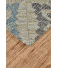 Feizy Bermuda Bohemian & Eclectic Geometric, Blue/Gray/Taupe, 5' x 8' Area Rug