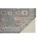 Feizy Karina Hand-Knotted Botanical Area Rug, Cool Gray/Blue, 8ft-6in x 11ft-6in