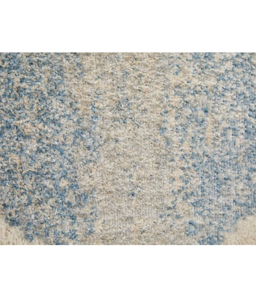 Feizy Camellia BLUE/IVORY CMA39K9F 4 ft. 3 in. X 6 ft. 3 in. Rectangle Rug