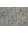 Feizy Elias Luxe Geometric Maze Runner, High/Low, Gray/Ivory/Blue, 2ft - 9in x 10ft
