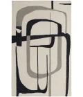 Feizy Maguire Industrial Abstract, Ivory/Gray/Black, 12' x 15' Area Rug