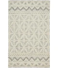Feizy Anica Moroccan Wool Rug w/Diamond Lines, Ivory/Chambray Blue, 5ft x 8ft Area Rug