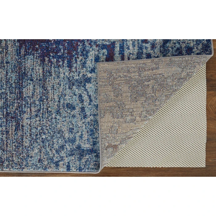 Feizy Edgemont Casual Abstract, Blue/Purple/Ivory, 10' x 14' Area Rug