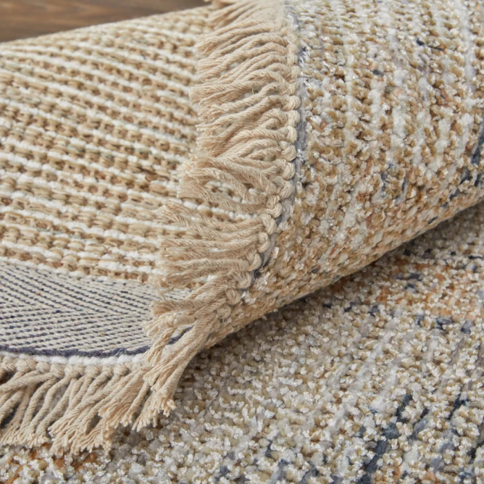 Feizy Caldwell Bohemian & Eclectic Medallion, Tan/Gray/Gold, 9' x 12' Area Rug