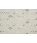 Feizy Anica Moroccan Wool Rug w/Ornamental Diamonds, Ivory/Tan, 2ft x 3ft Accent Rug